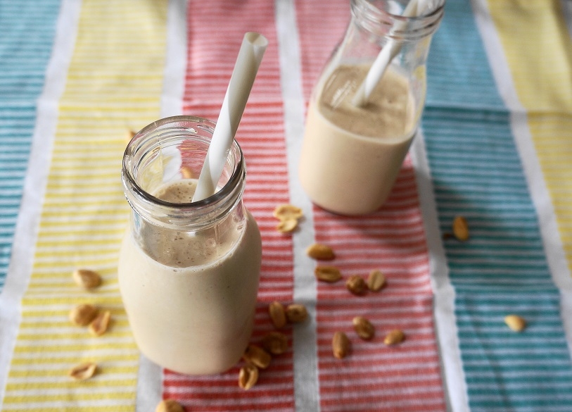 Peanut Butter Oat Protein Smoothie (V, GF) | Busy Girl Healthy World